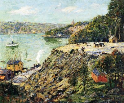 Across the River, New York by Ernest Lawson